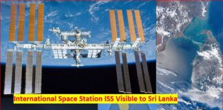 International Space Station ISS visible to Sri Lanka today