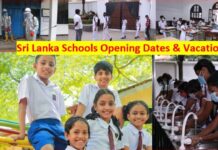 Sri Lanka Schools Re Opening Dates