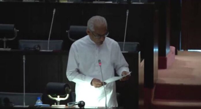 Eran Wickramaratne Speaking in Parliament Sri Lanka