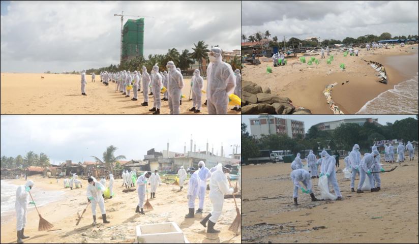Army Troops Deployed along Coastal Belt to Disperse People Collecting Ship Debris & Help Conserve Environment
