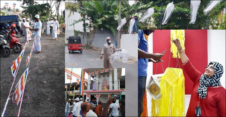 Sri Lankan Muslim community All Ceylon Jamiyyathul Ulama pray for a safe Vesak