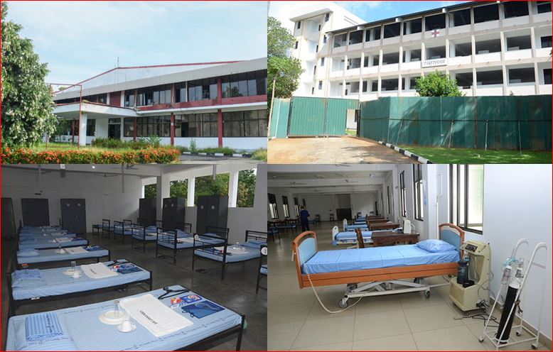 Navy sets up Intermediate Care Centre for COVID19 at Boossa