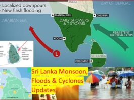 Sri Lanka to receive Monsoon Rains from May end. Expect Heavy Rains, Floods, Strong Winds, Landslides, Cyclone, Low Pressure areas.