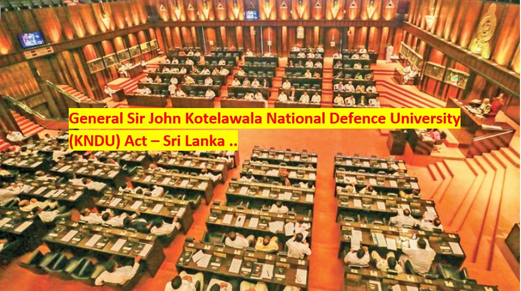 Kotelawala National Defence University Bill Debate on August 6 in Parliament