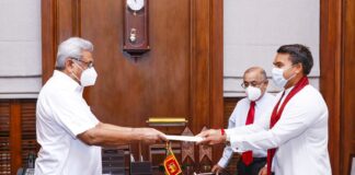 Minister Namal Rajapaksa sworn in as State Minister of Digital Technology and Entrepreneur Development