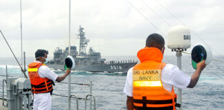 Sri Lanka Navy SLN and Japan JMSDF conduct passage exercise off Colombo