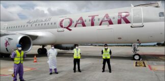 SriLankan Airlines carries out certification on Qatar Airways at MRIA