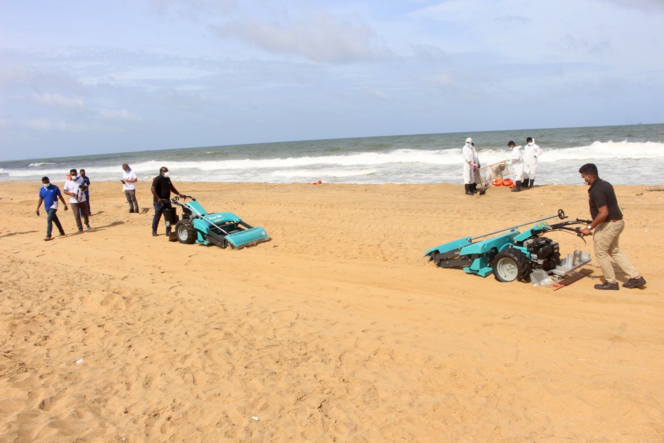 Singapore-based global non-profit the Alliance to End Plastic Waste donates beach cleaning machinery to Sri Lanka