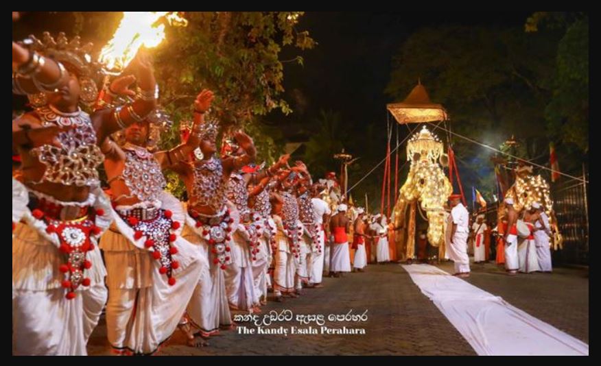 Kandy Esala Perahera festival begins August 13 -23