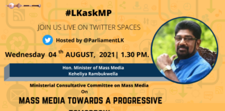 Minister of Mass Media to engage with the Public via Parliament Twitter Spaces discussion