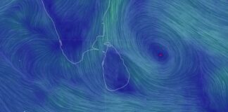 low pressure area is located in the sea area off eastern coast of Sri Lanka