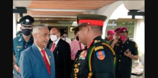 Chief of Army Staff of India General Manoj Mukund Naravane arrives to Sri Lanka