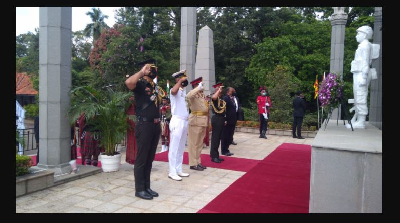 Indian Army Chief paid his tributes to the Indian soldiers at IPKF Memorial