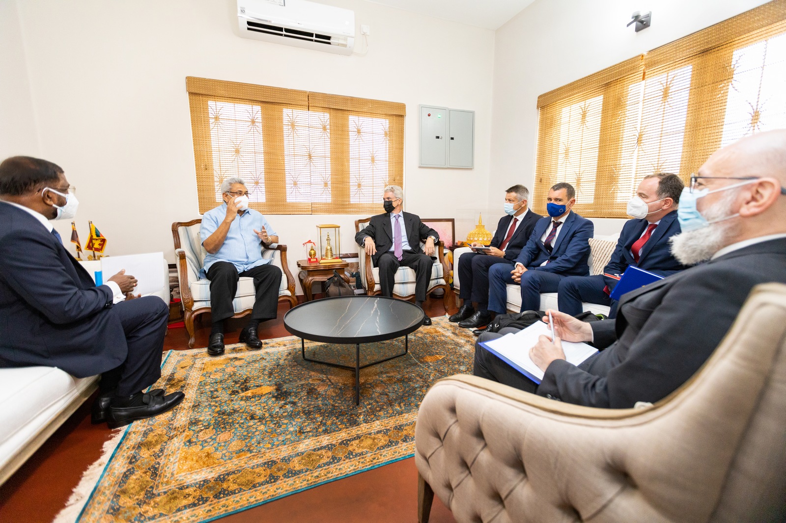 Issues will be resolved through a democratic system President tells the EU delegation