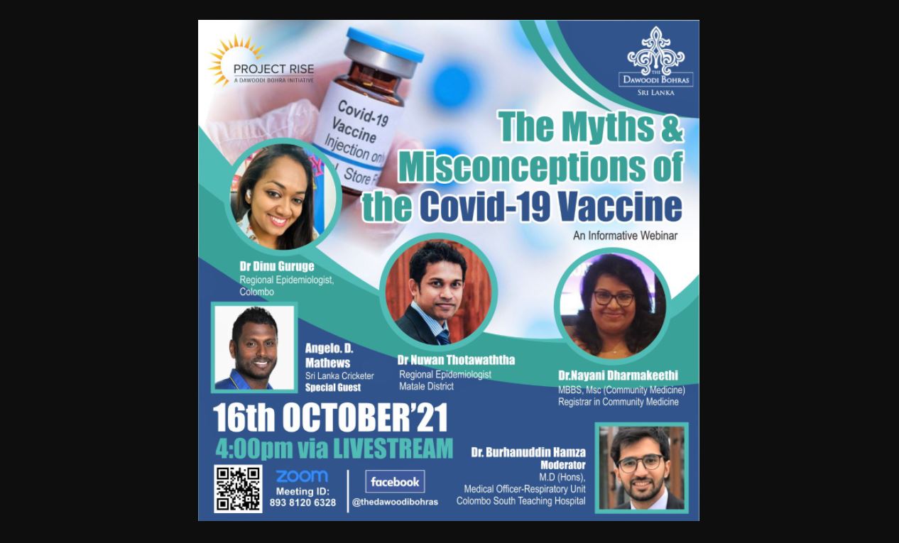 Informative webinar on myths and misconceptions of COVID19 Vaccine