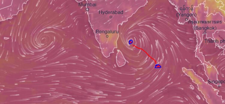 Expect Very heavy rains above 150mm due to low pressure area in Bay of Bengal