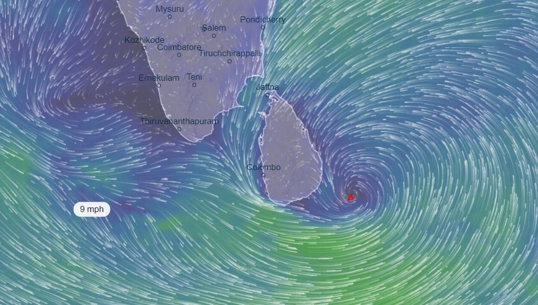 Expect heavy rains above 100 mm and Strong Winds due to low pressure area in Bay of Bengal. Possible Floods