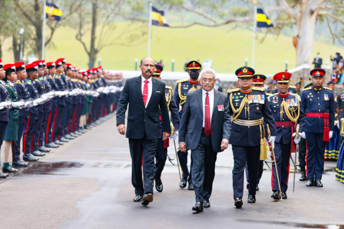 President at 96th Commissioning Parade of Sri Lanka Military Academy Diyatalawa