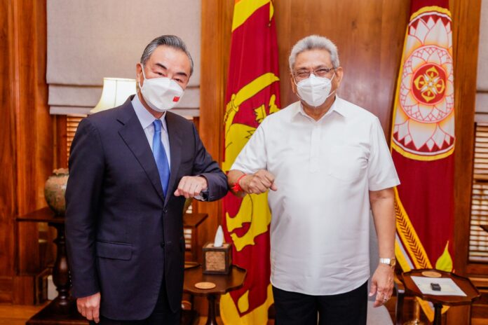Chinese Foreign Minister calls on President Gotabaya Rajapaksa