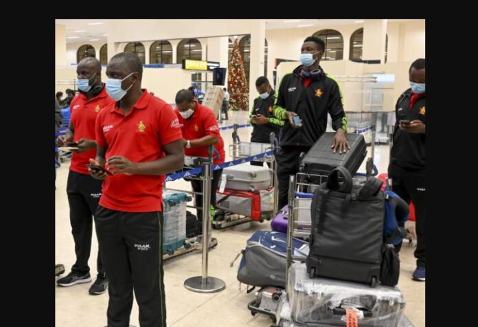 Zimbabwe cricket team arrived
