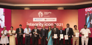 Transparency International Sri Lanka TISL felicitates Covid Heroes through Integrity Icon 2021