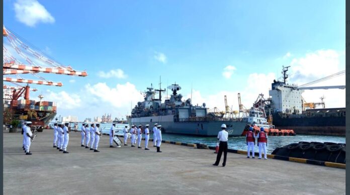 German Navy Ship BAYERN arrives in Sri Lanka