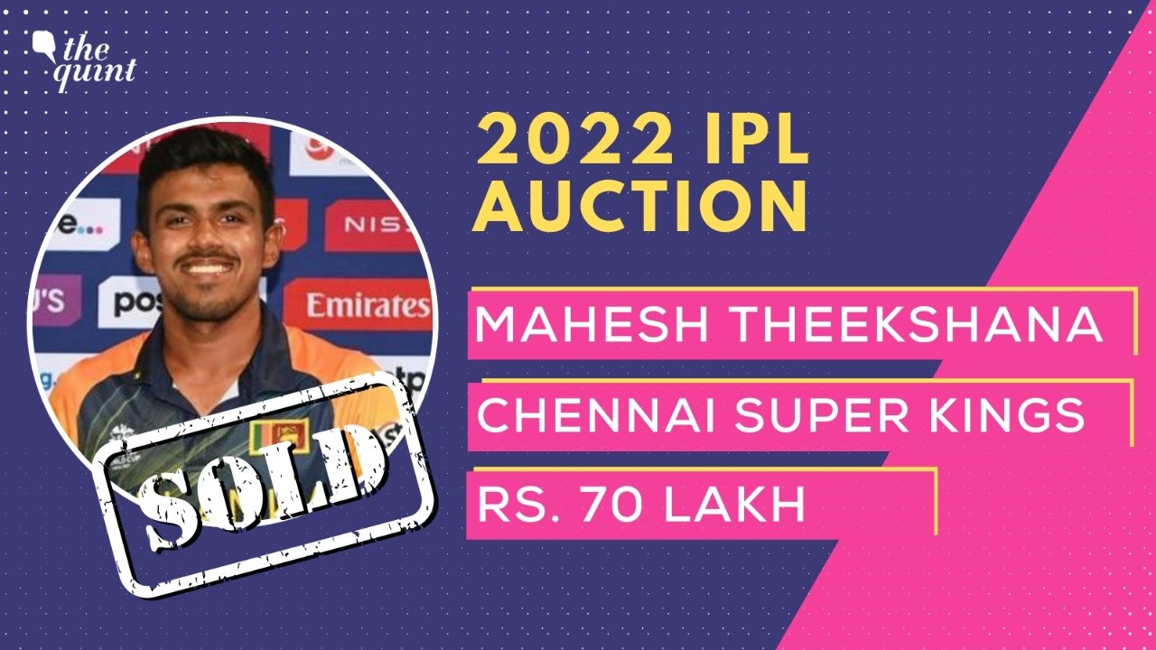Maheesh Theekshana sold for Chennai Super Kings