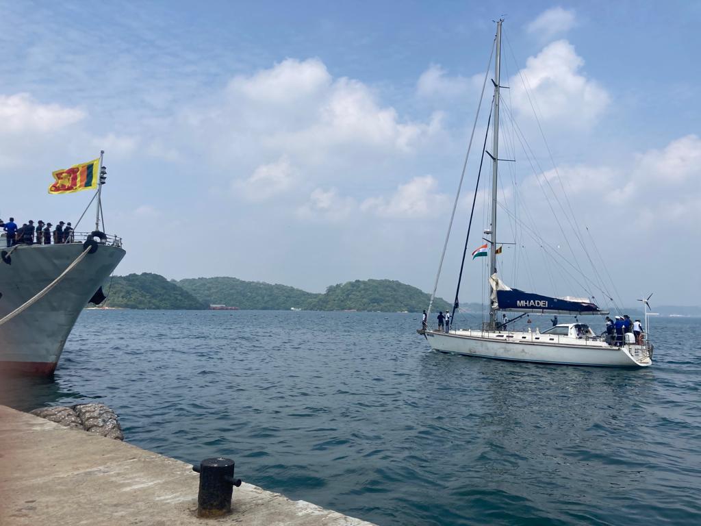 Five Indian Navy Sailing Vessels Visit Sri Lanka