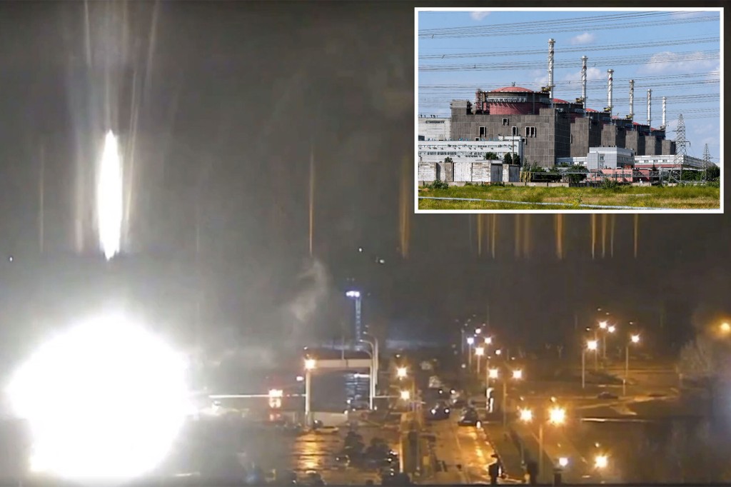 Zaporizhzia nuclear power plant in Ukraine is on fire after an attack by Russia troops