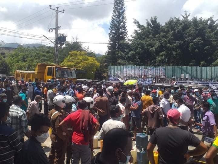 Protests happening islandwide demanding fuel