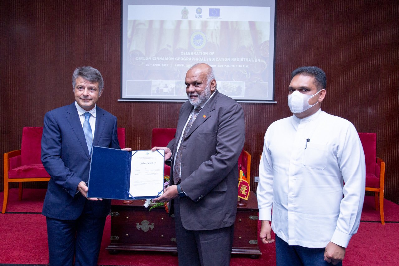 Sri Lanka awarded its first ever GI certification with Ceylon Cinnamon by EU