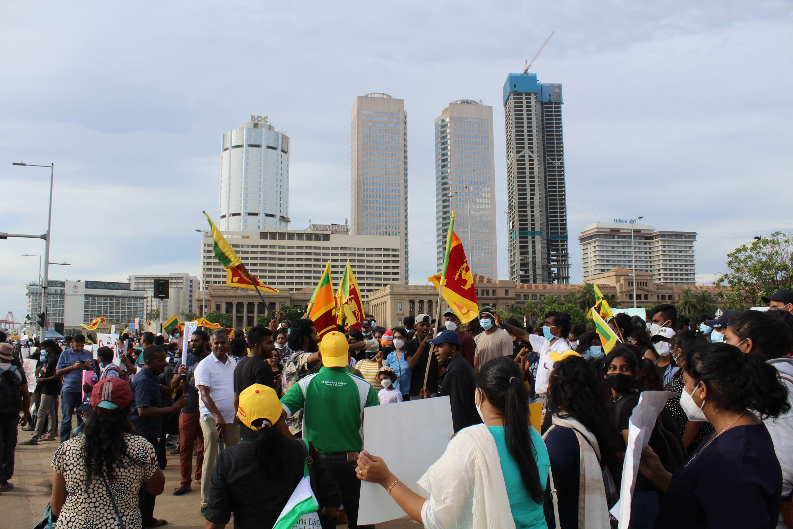 University Students Protest March is happening in Colombo