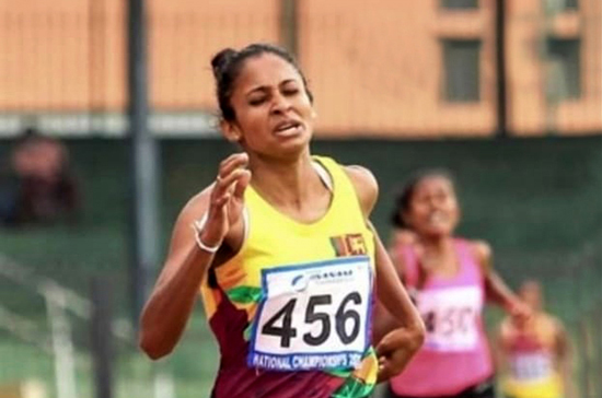 Gayanthika Abeyrathne sets a new Sri lanka record for the 800M