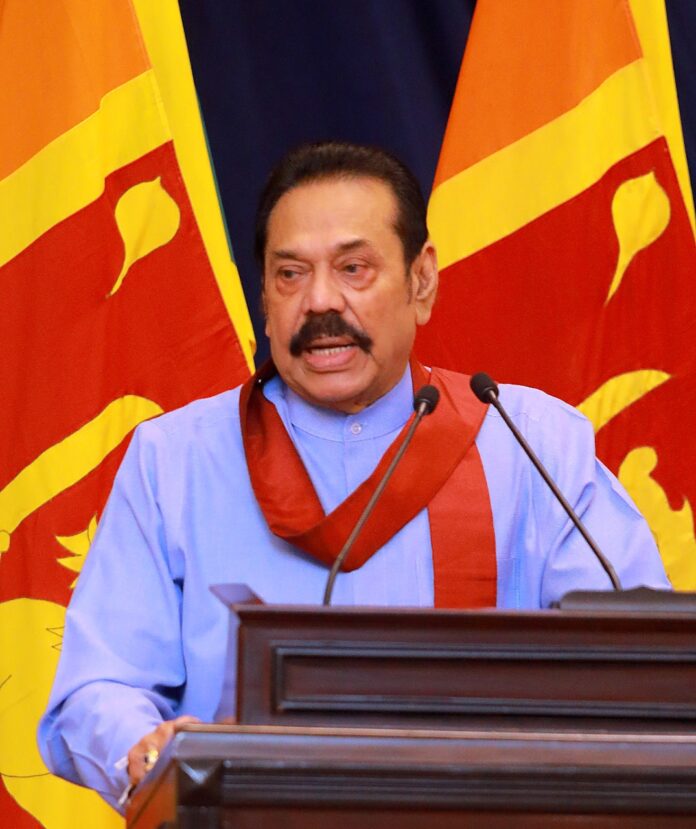 Prime Minister Mahinda Rajapaksa says he will NOT resign