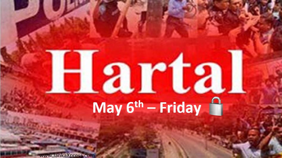 Sri Lanka Begins 24 Hours Hartal Protest Campaign against Government