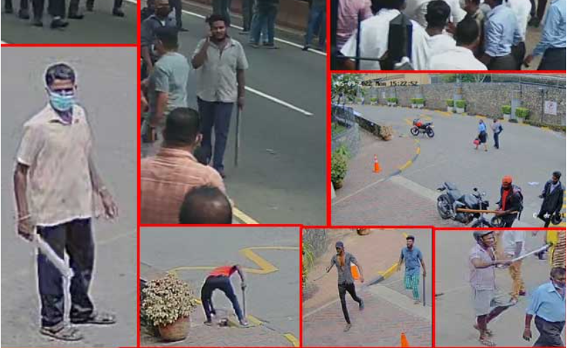 Public Help Seek to arrest suspects attack Galle Face Protest GotaGoGama - Call 071-8594901