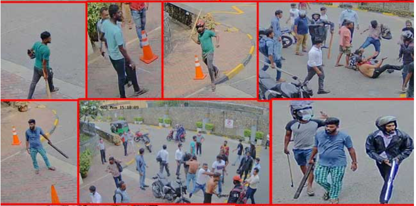 Public Help Seek to arrest suspects attack Galle Face Protest GotaGoGama - Call 071-8594901