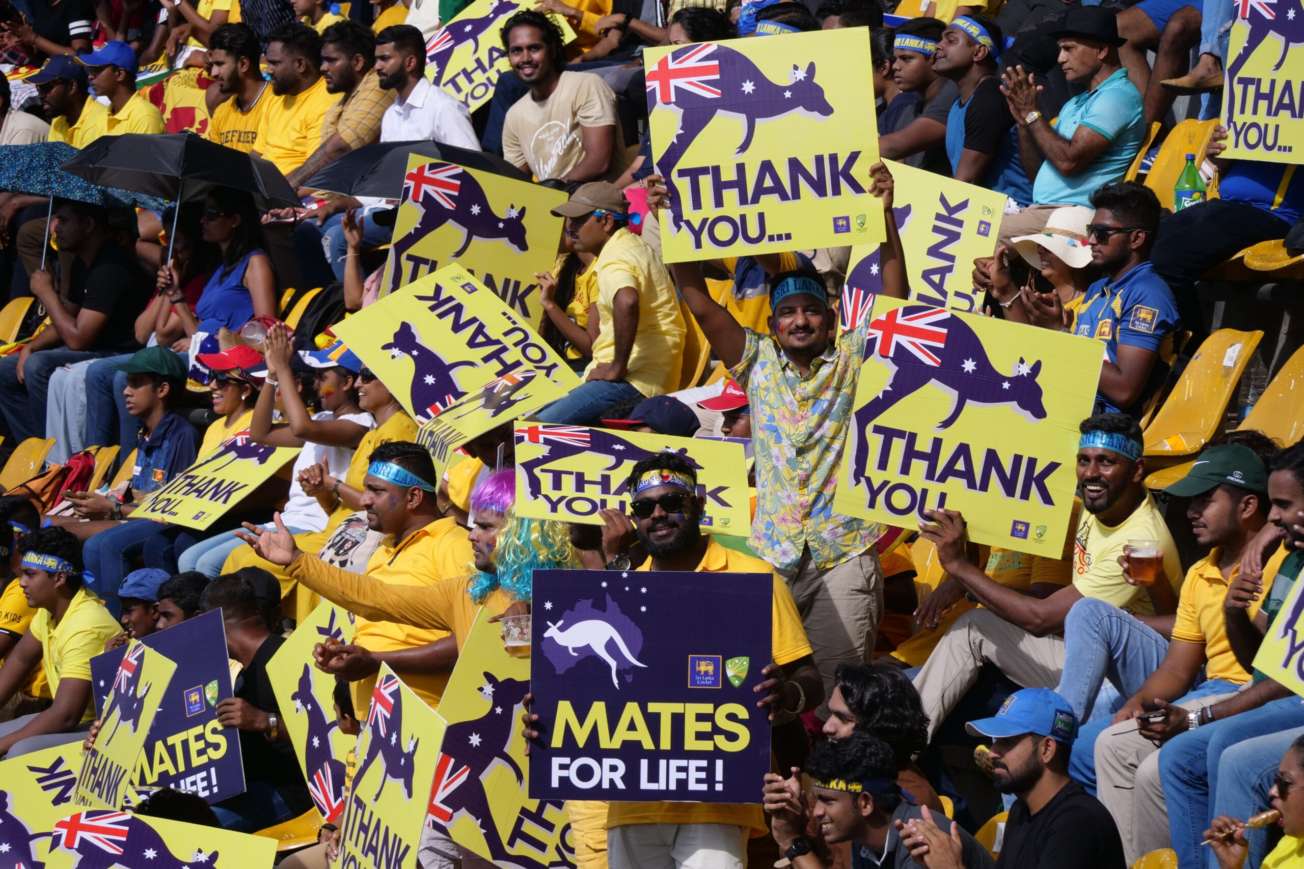 Sri Lanka Cricket fans to dress in yellow to support Australia team