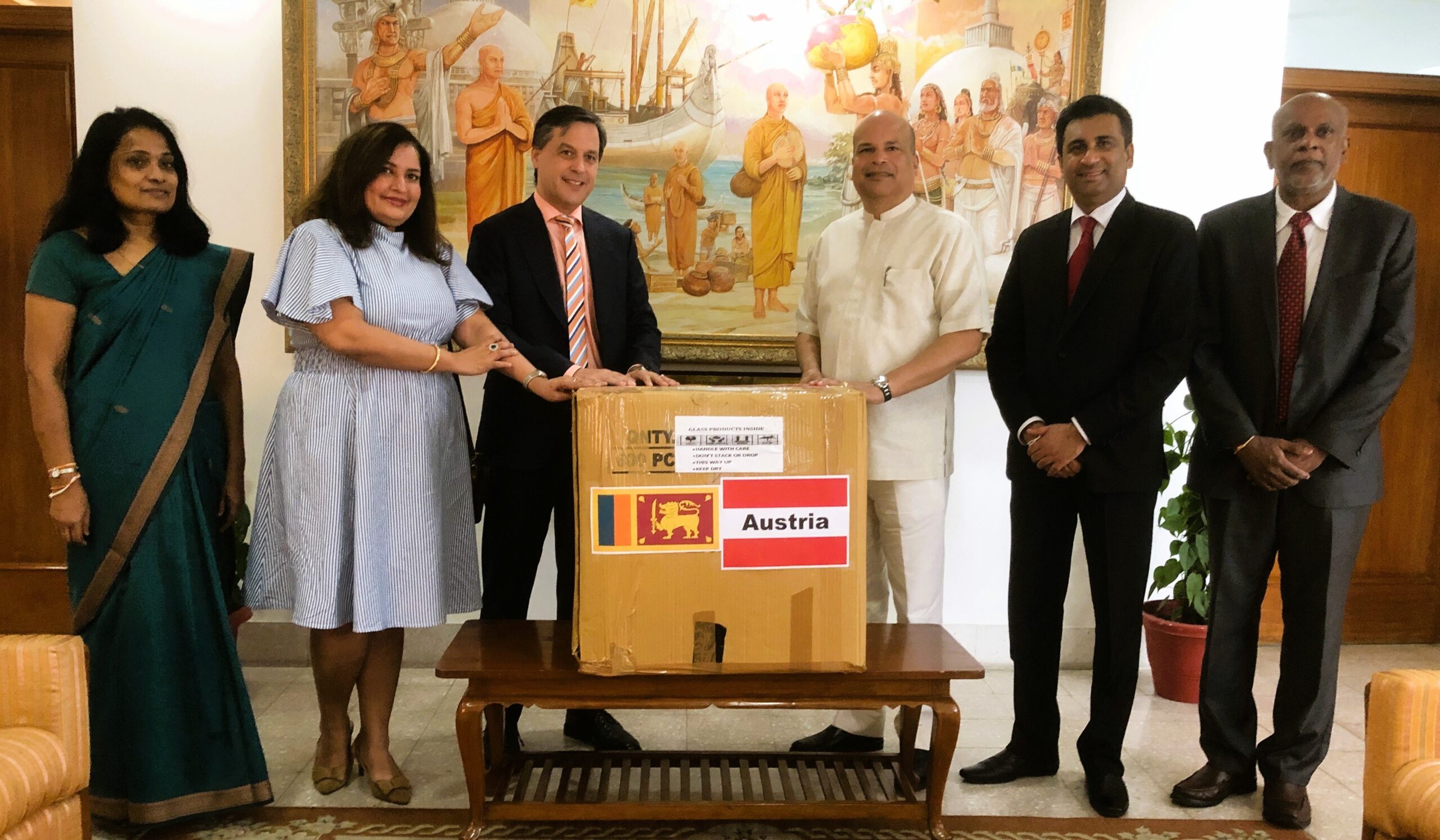 The Government of Austria donates a consignment of essential medicines to Sri Lanka