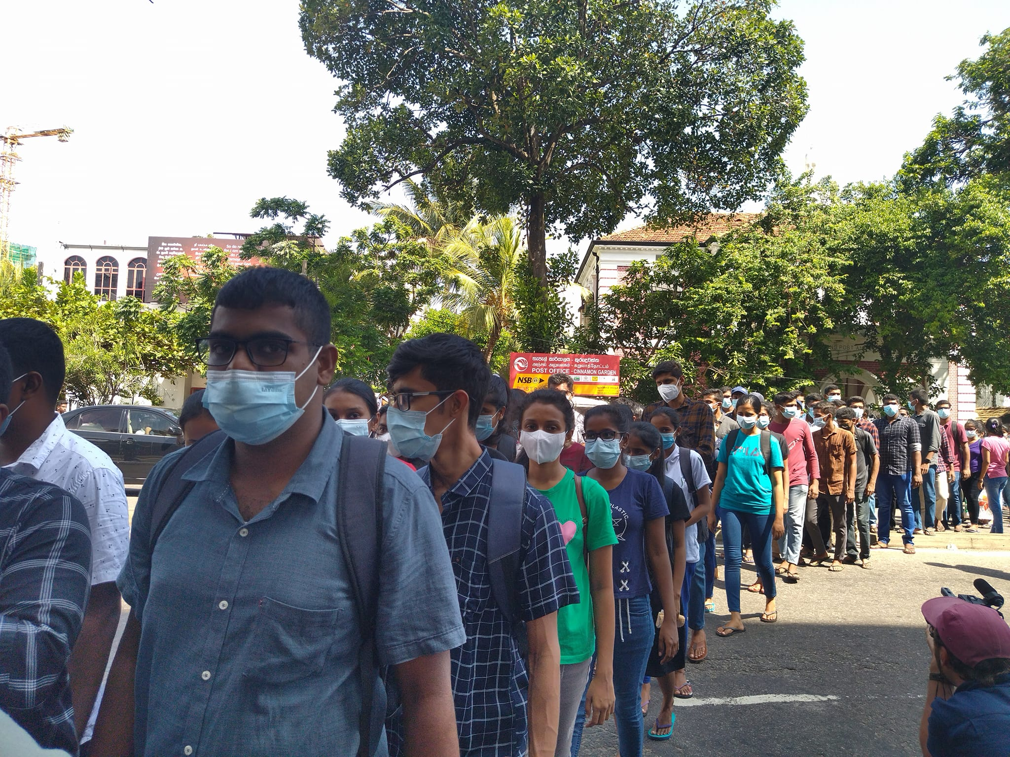 University Students Massive Protest March in Colombo