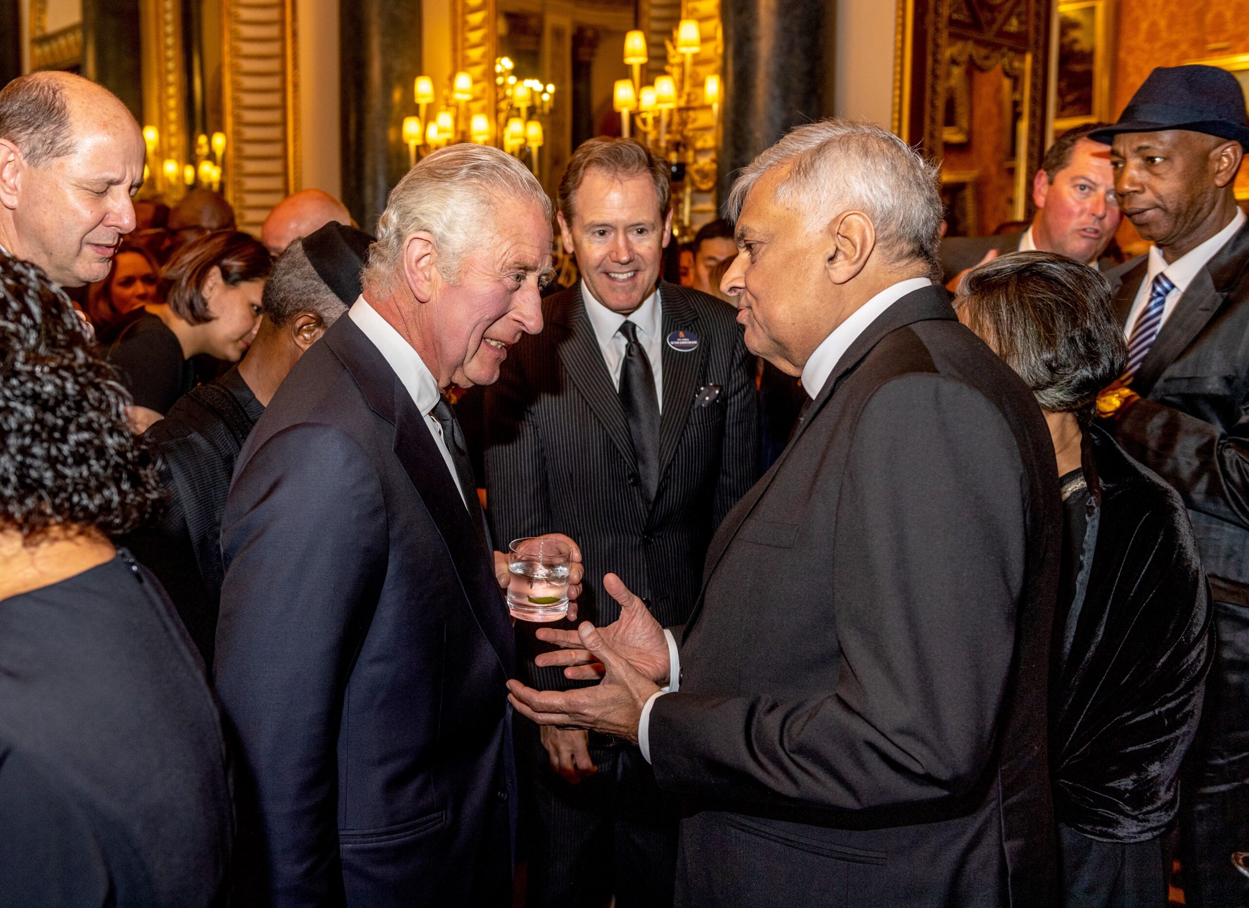 President Ranil Wickremesinghe engaged in cordial conversation with King Charles III