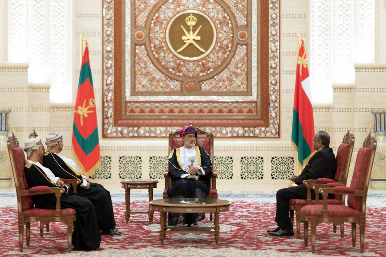 His Majesty Sultan of Oman receives Credentials of Ambassador of Sri Lanka