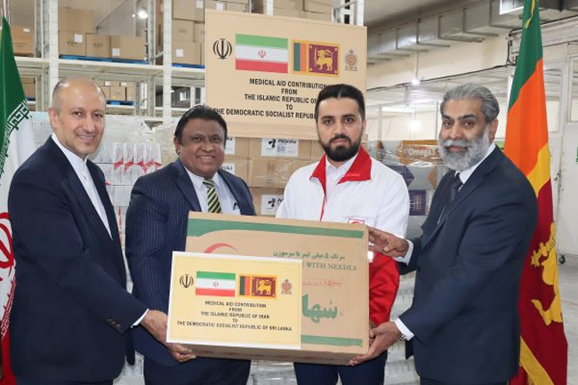Iran donates essential medicines and medical supplies to Sri Lanka