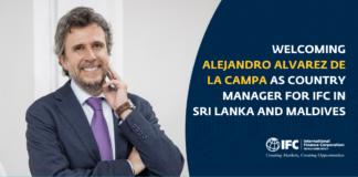 IFC Appoints Alejandro Alvarez de la Campa as New Country Manager for Sri Lanka