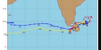 Rainy and windy conditions increase as depression to cross Sri Lanka