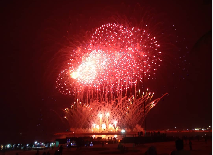 Welcome 2023. Grand Fireworks at Port City Colombo