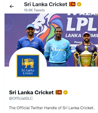 Twitter adds gold color checkmarks for official brand accounts Sri Lanka Cricket
