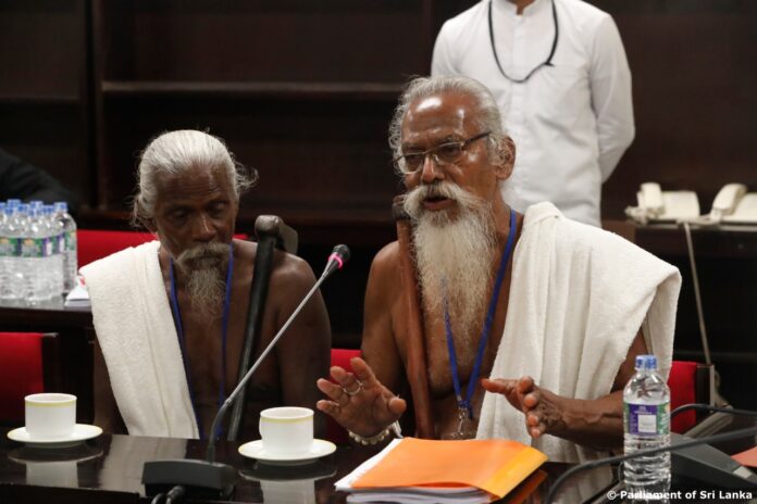 Sri Lanka Vedda Wanniyalaeto Aboriginal leaders visit the Parliament