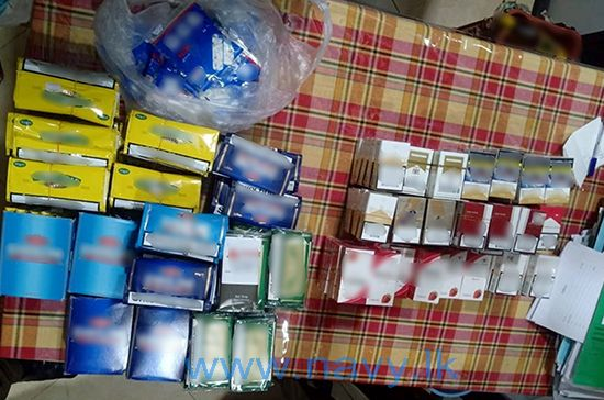 Navy renders assistance to apprehend foreign cigarettes and tobacco products made ready to be sold illegally
