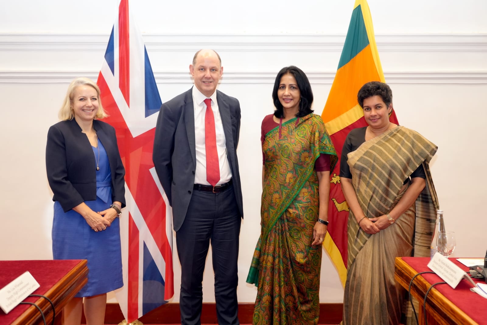 Foreign Secretary and UK FCDO Permanent Under Secretary hold discussions at Foreign Ministry Colombo
